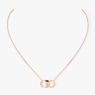 Collier Messika So Move en or rose et diamants